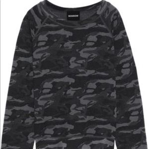 monrow camo hoodie